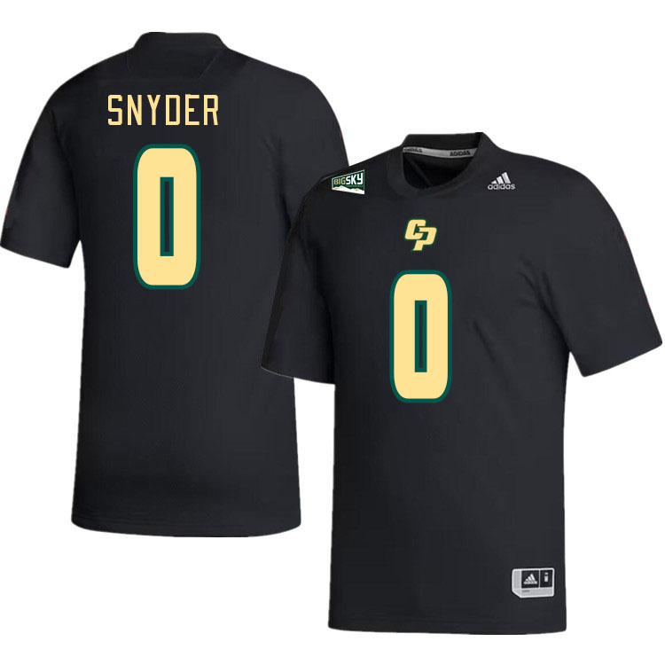 Men-Youth #0 Chris Snyder Zedakiah Centers Cal Poly Mustangs 2023 College Football Jerseys Stitched-